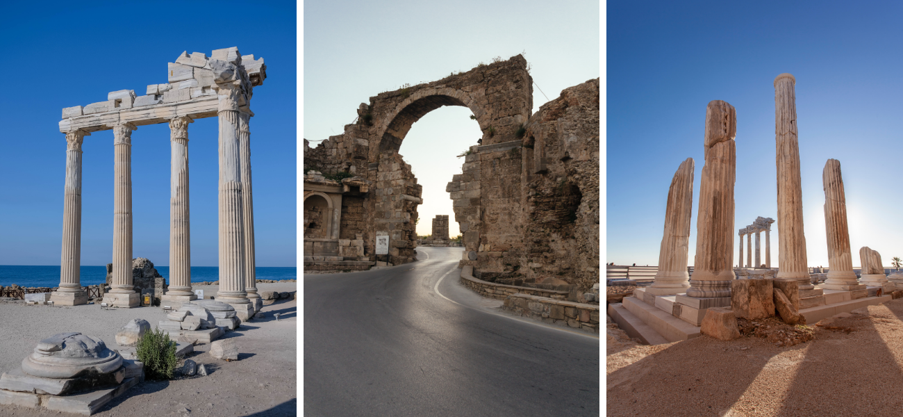 Perge , Aspendos , Side and Kursunlu waterfall