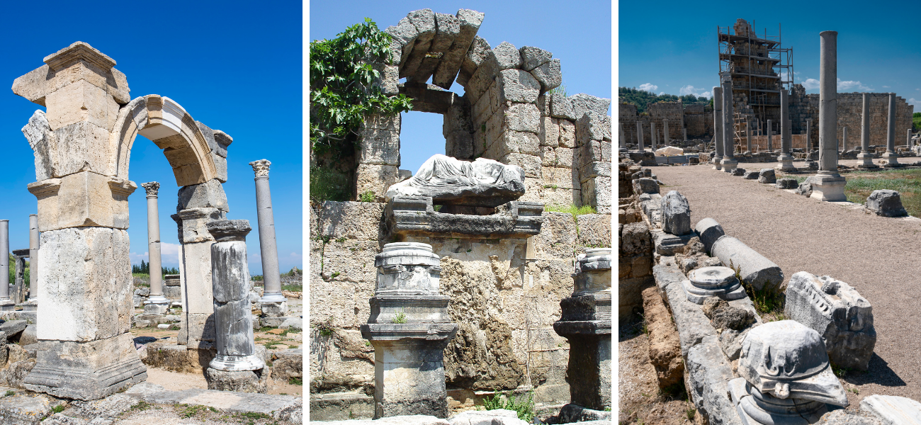 Perge , Aspendos , Side and Kursunlu waterfall