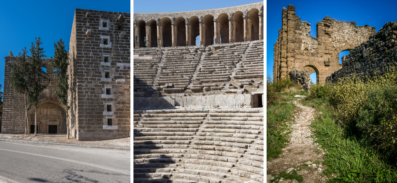 Perge , Aspendos , Side and Kursunlu waterfall